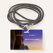 Buddha Ausweis (Vorderseite mit Schlüsselband)