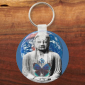 Buddha Awaits Schlüsselanhänger (Vorderseite)