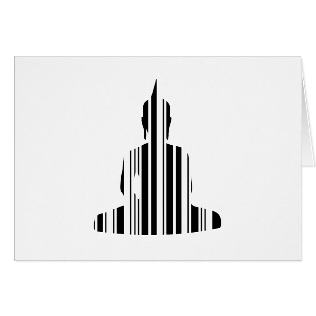 BUDDHA BAR CODE Buddhistisches Barcode Muster Desi (Vorderseite (Horizontal))