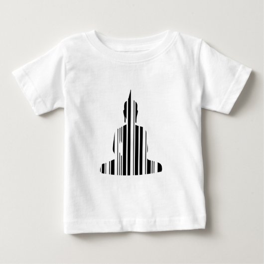 BUDDHA BAR CODE Buddhistisches Barcode Muster Desi Baby T-shirt (Vorderseite)