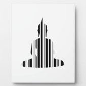 BUDDHA BAR CODE Buddhistisches Barcode Muster Desi Fotoplatte (Vorderseite)