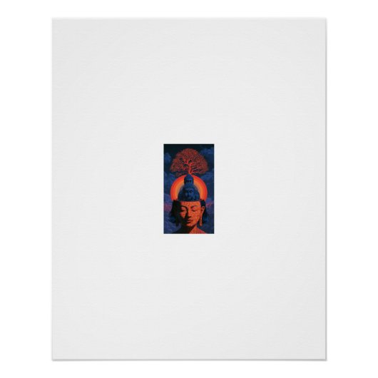 Buddha-Baum des Lebens-Meditation Poster (Vorderseite)