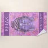 Buddha Beach Handtuch (Text anpassbar) (Vorderseite)