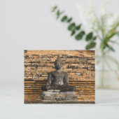 Buddha bei Wat Mahathat. Postkarte (Stehend Vorderseite)