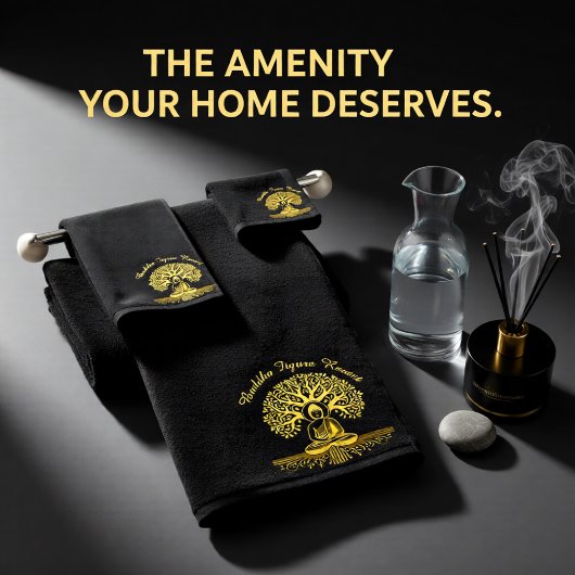 Buddha Beneath Heiliger Baum Badhandtuch Set