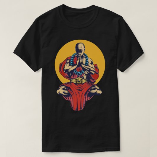 Buddha beten T-Shirt (Design vorne)