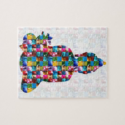 BUDDHA-Bewusstsein: Gerollt in JUWELEN Puzzle (Horizontal)