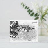 Buddha Blessing Postkarte (Stehend Vorderseite)