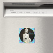 Buddha Blues segnen Magnet (In Situ (Geschirrspüler))