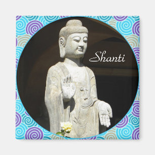 Buddha-Blues Shanti Magnet