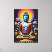 Buddha - Blühende Mindheit Leinwanddruck (Vorderseite)