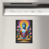 Buddha - Blühende Mindheit Magnet (In Situ (Geschirrspüler))