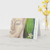 Buddha Blume Geburtstagskarte Karte (Gelbe Blume)