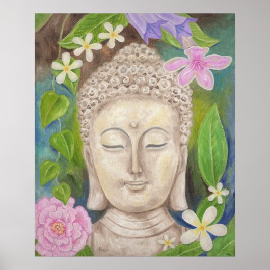 Buddha-Blume Poster (Vorne)