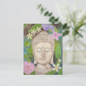 Buddha-Blume Postkarte (Stehend Vorderseite)