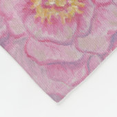 Buddha-Blumen-Fleece Fleecedecke (Ecke)