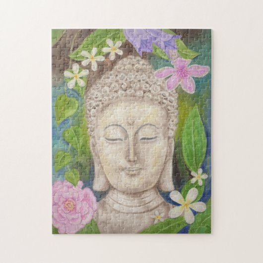Buddha-Blumenpuzzlespiel Puzzle (Vertikal)