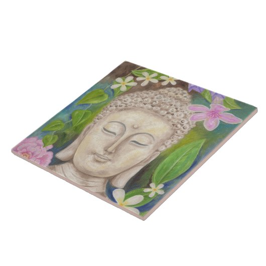 Buddha-Blumenwandfliese Fliese (Seite)