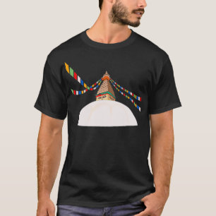 Buddha Boudha Swayambhu Geschenk für Nepal Nepales T-Shirt
