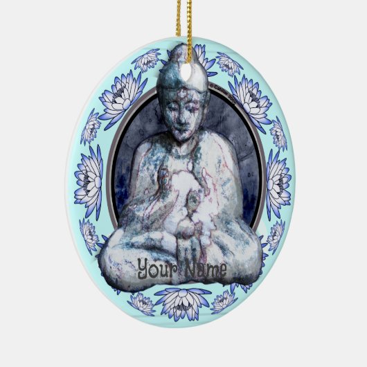 Buddha Breathe Keramik Ornament (Rechts)