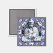 Buddha Breathe Magnet (Vorderseite/Rückseite)