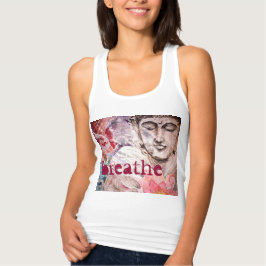 Buddha Breathe Wassercolor Art Tank Top