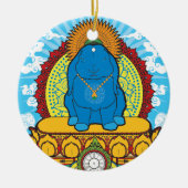 BUDDHA-BRÖTCHEN KERAMIK ORNAMENT (Vorne)