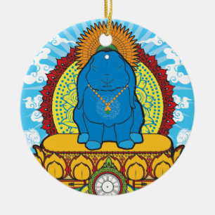 BUDDHA-BRÖTCHEN KERAMIK ORNAMENT