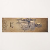Buddha Brown Personalisiert Yogamatte (Vorderseite (Horizontal))