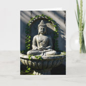 Buddha-Brunnen und Zitat Karte (Vorderseite)