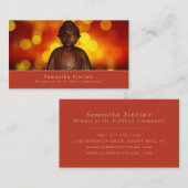 Buddha, Buddhismus, Buddhismus Visitenkarte (Vorne/Hinten)