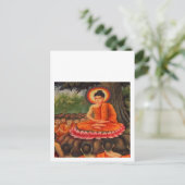 BUDDHA-Buddhismus-Frieden Postkarte (Stehend Vorderseite)