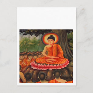 BUDDHA-Buddhismus-Frieden Postkarte