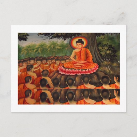 BUDDHA-Buddhismus-Frieden Postkarte (Vorderseite)