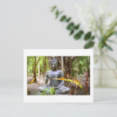 BUDDHA-Buddhismus-Frieden Postkarte (Stehend Vorderseite)