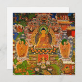 Buddha Buddhismus Segen Boho Bohemisch Einladung (Vorne/Hinten)