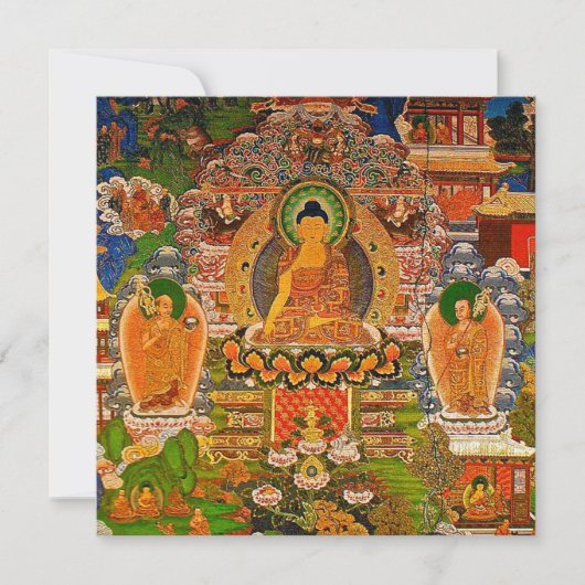 Buddha Buddhismus Segen Boho Bohemisch Einladung (Vorderseite)