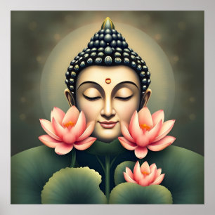 Buddha Buddhismus Zen Spiritualität Frieden Poster