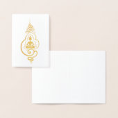 Buddha Buddhist Unalome Erleuchtung Symbol Folienkarte (Anzeige)