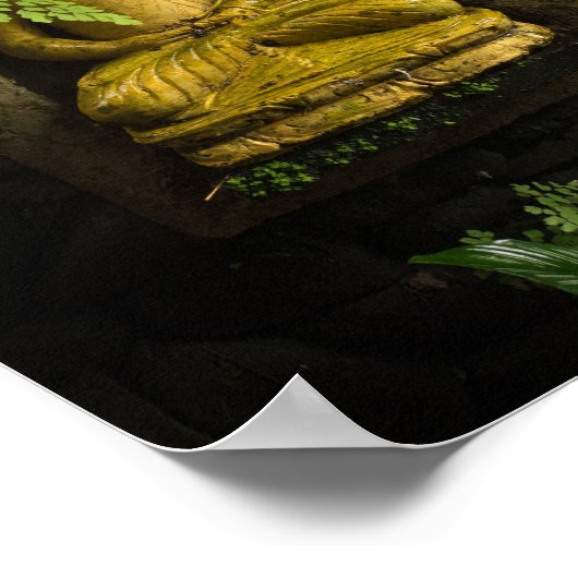 Buddha Buddhistische Statue Poster (Ecke)