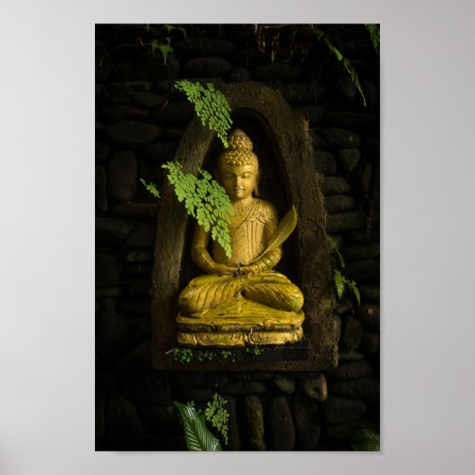 Buddha Buddhistische Statue Poster (Vorne)