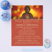 Buddha, Buddhistischer Flyer für Werbung in der Gr (Einzeln)