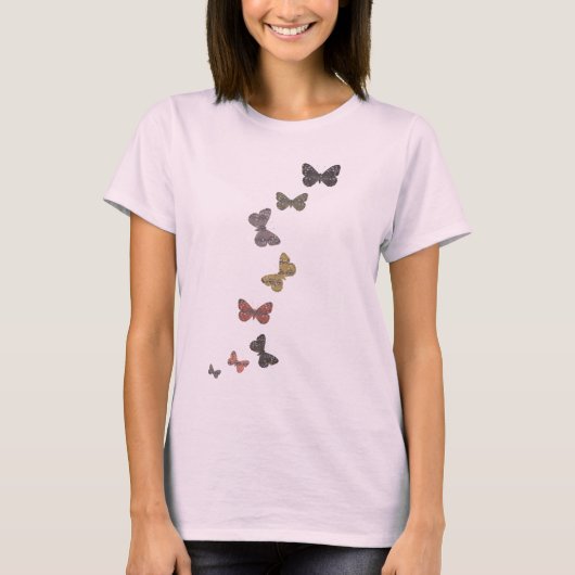 Buddha Butterfly Pattern T - Shirt (Vorderseite)