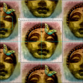 Buddha Butterfly Stoff (Kachel)