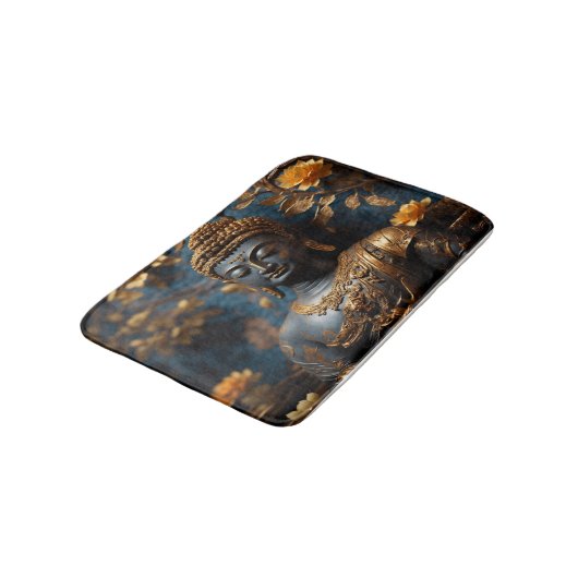 Buddha Calming Relaxing Tranquil Bath Mat Badematte (Schrägansicht)