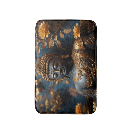 Buddha Calming Relaxing Tranquil Bath Mat Badematte (Vorderseite Vertikal)
