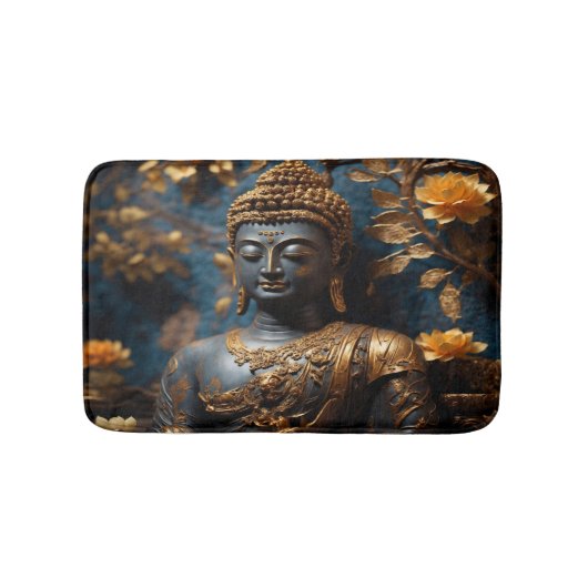 Buddha Calming Relaxing Tranquil Bath Mat Badematte (Vorderseite)