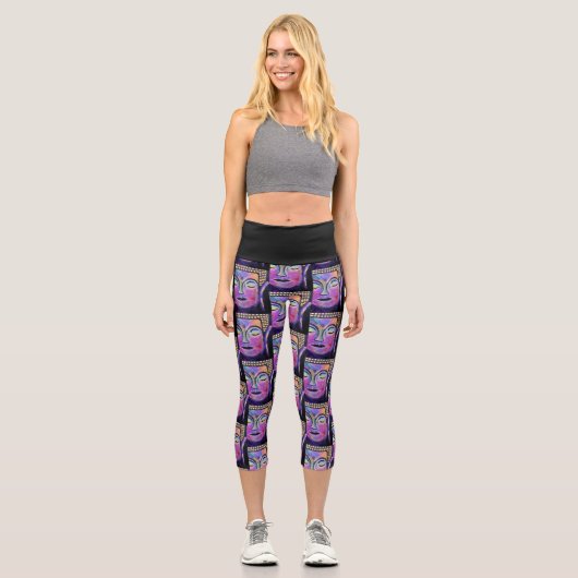 Buddha Capri Leggings (Vorderseite)