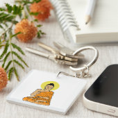 Buddha Cartoon Buddhism.net Acrylic Schlüsselanhän Schlüsselanhänger (Vorderseite rechts)