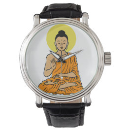 Buddha Cartoon Buddhism.net Armbanduhr
